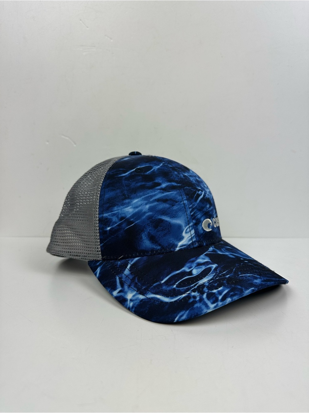 Costa Blue Water/Wave Pattern Mesh-Back Cap